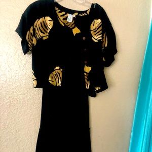 1980s vintage fish dress.